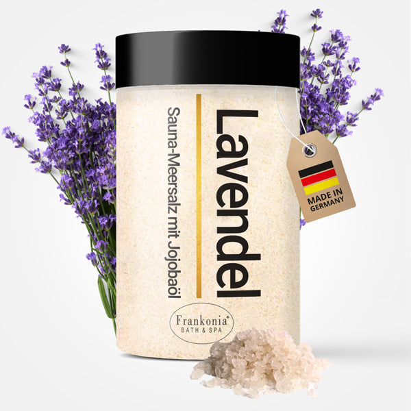 Premium Sauna Meersalz Peeling Lavendel