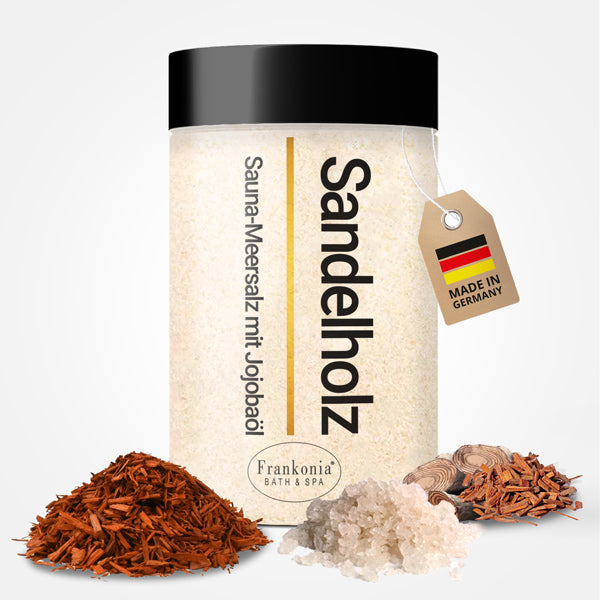 Premium Sauna Meersalz Peeling Sandelholz
