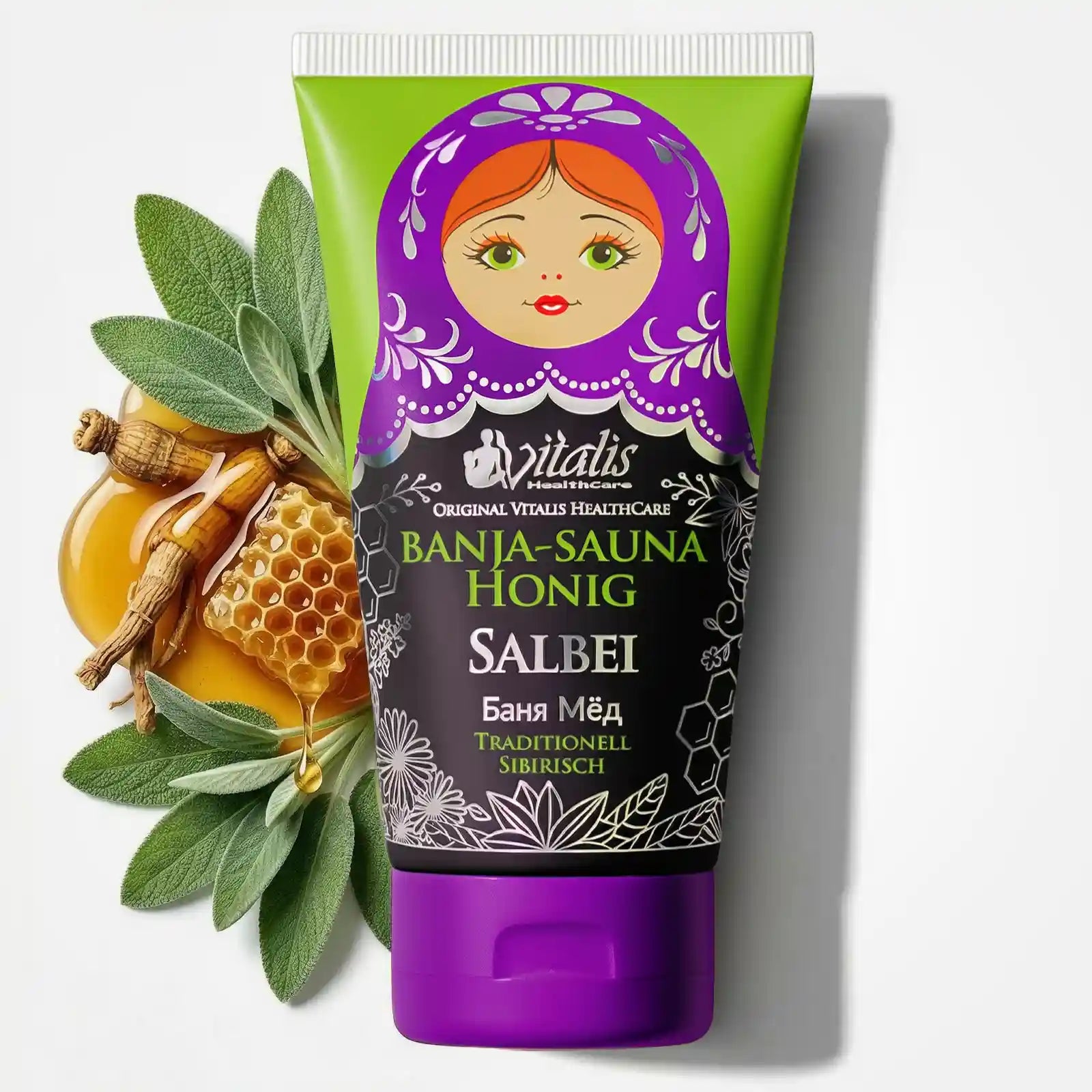 Sauna honey cream peeling “Sage”