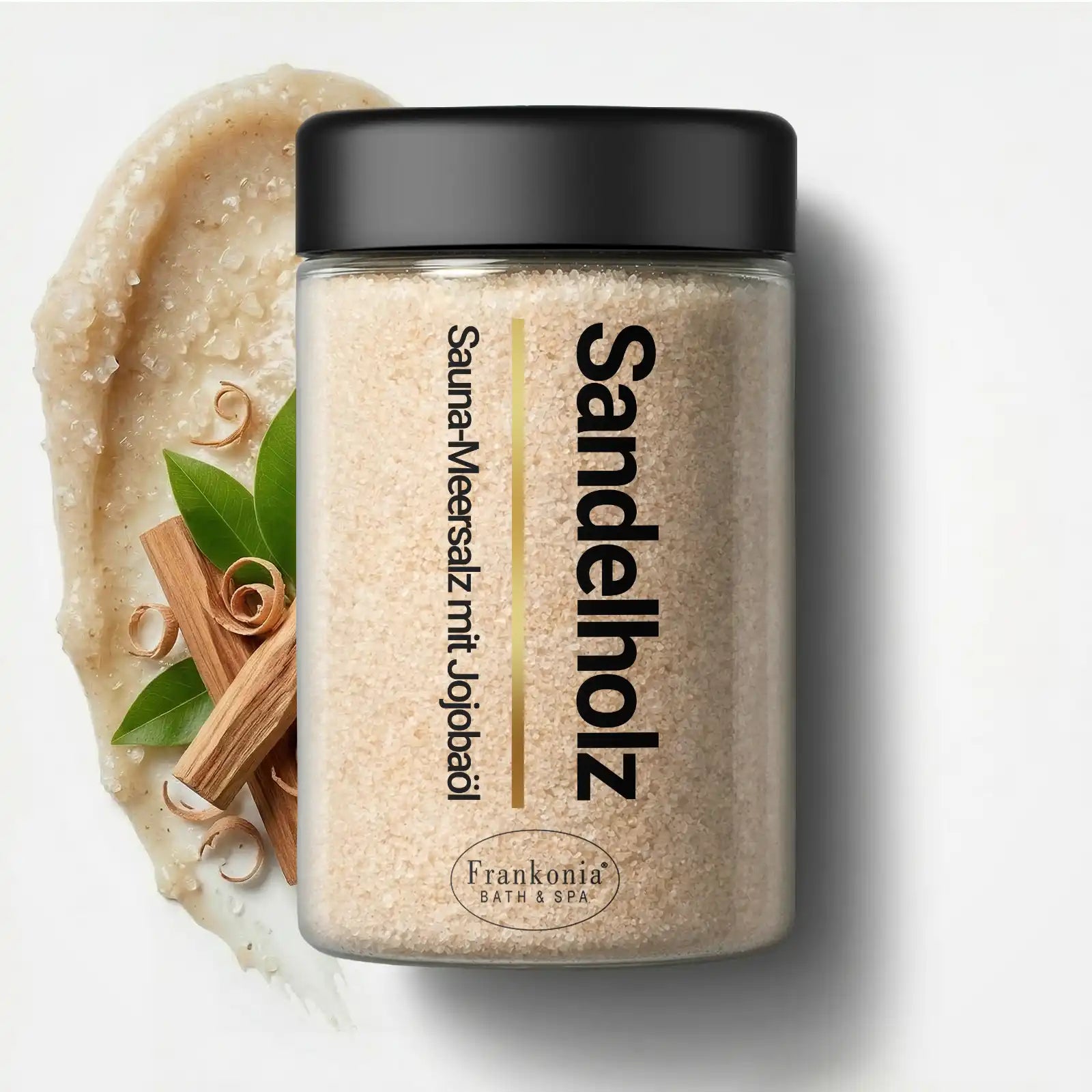 Premium sauna sea salt peeling sandalwood