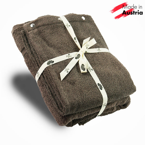 Herren Geschenkset - Saunatuch & Kilt - Taupe