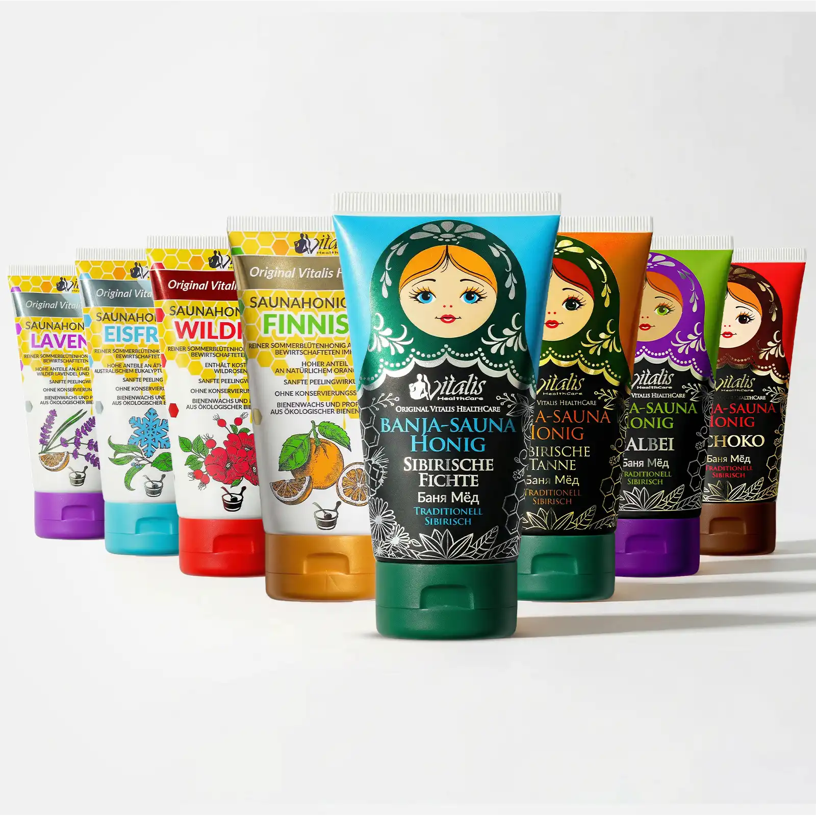 Sauna honey cream peeling bundle of 8