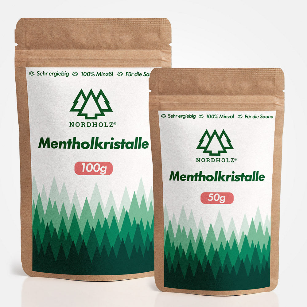 Sauna Mentholkristalle Bundle 50g + 100g