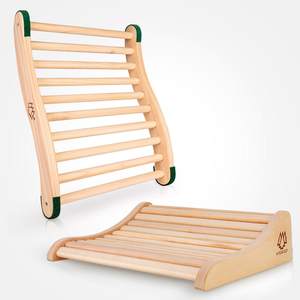 Sauna Kopfstütze + Sauna Rückenlehne Set