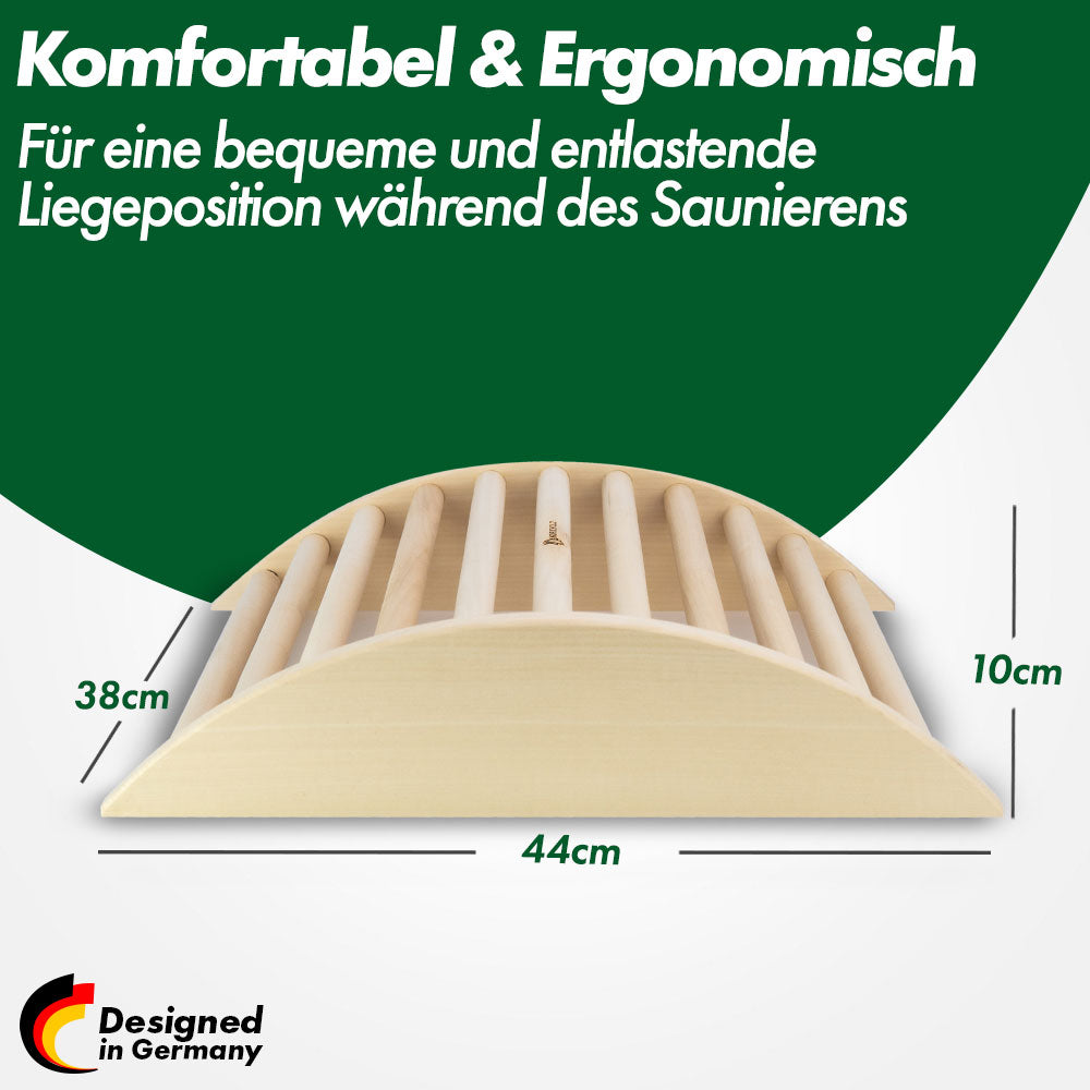 Ergonomische Sauna Beinsütze