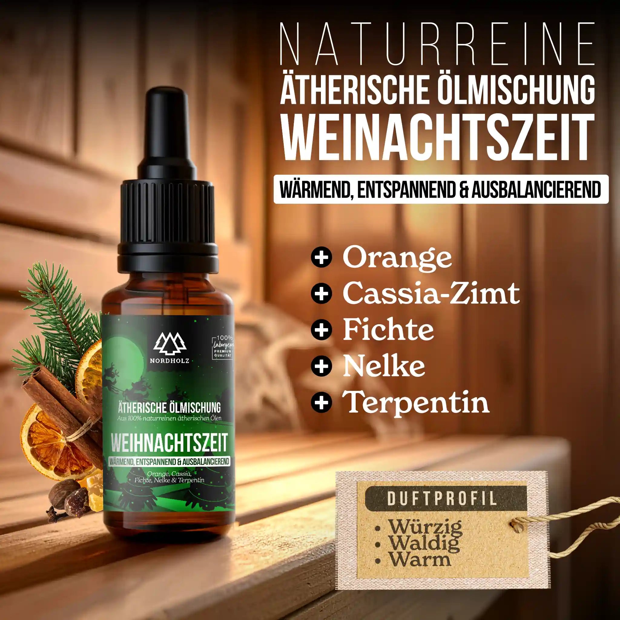 Ätherisches Öl Weihnachtszeit