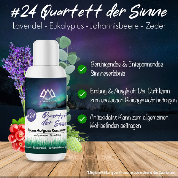 Sauna Aufguss Konzentrat #24 Quartett der Sinne