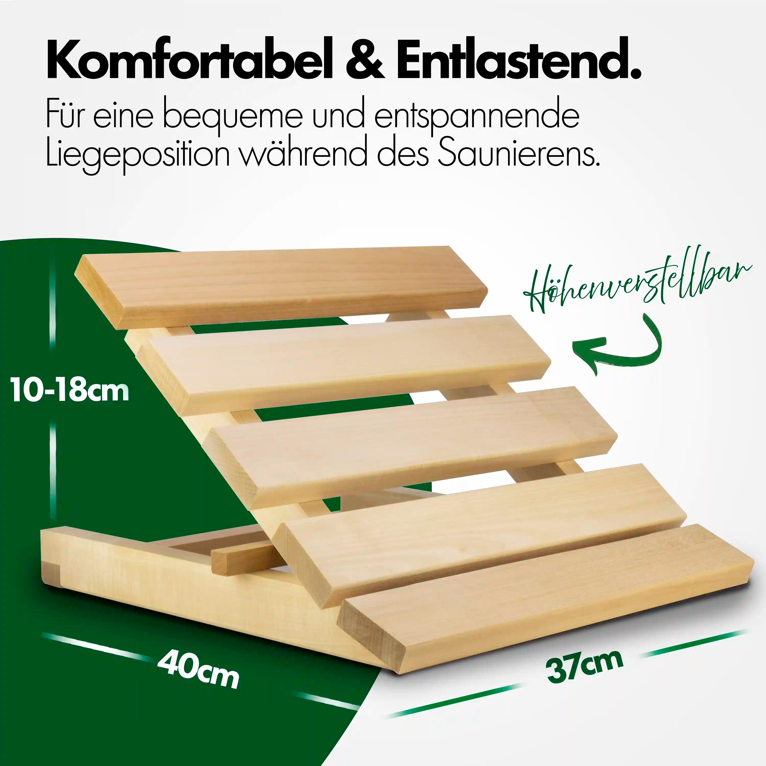 Sauna Kopfstütze Höhenverstellbar