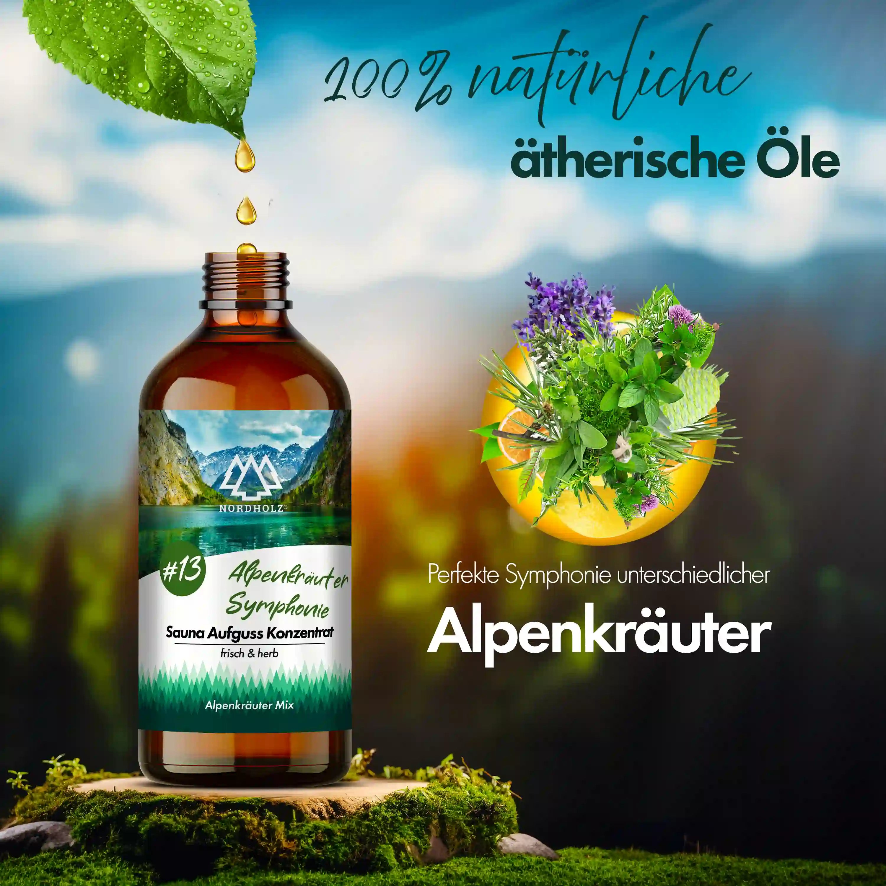 Sauna Aufguss Konzentrat #13 Alpenkräuter Symphonie