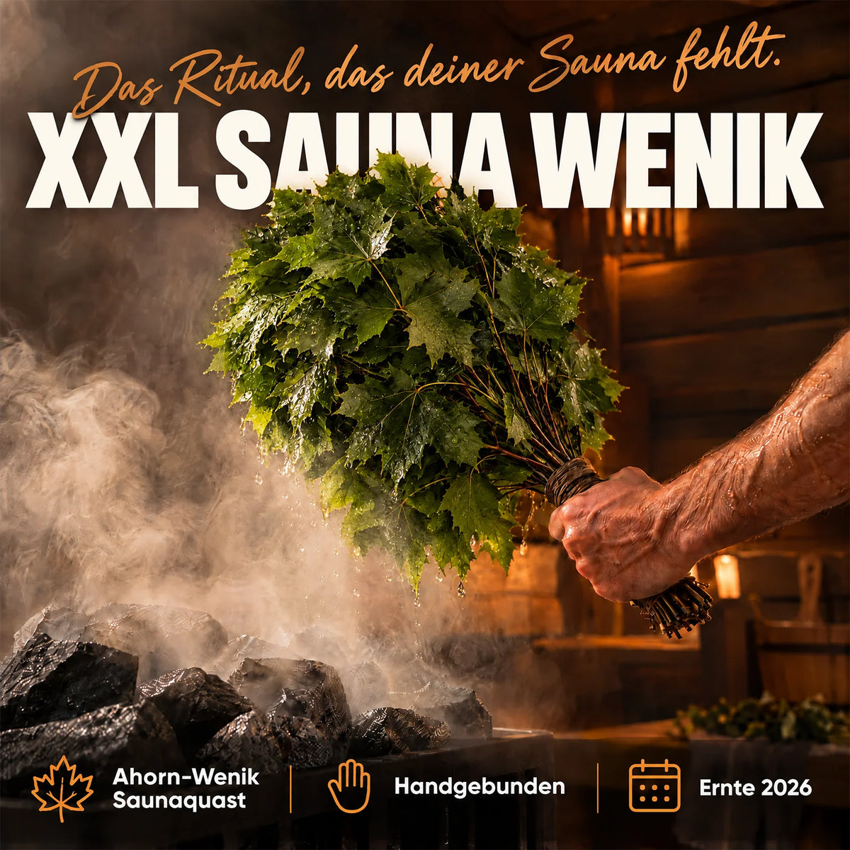 Sauna Wenik Ahorn XXL Ritual in der Sauna #Sorte_Ahorn · XXL