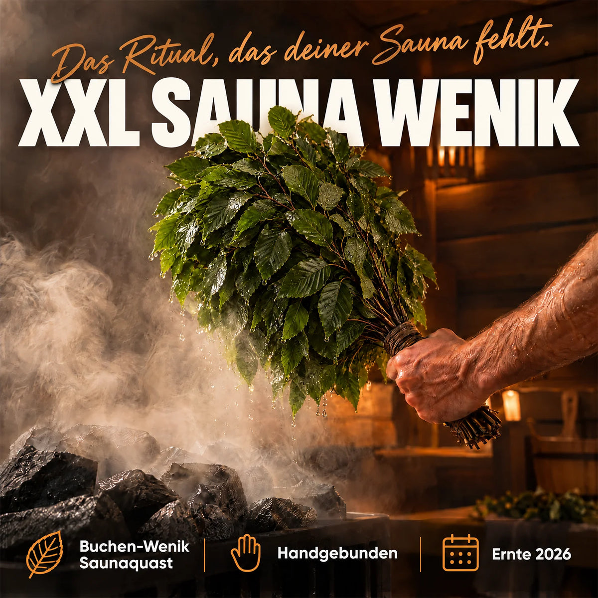 Sauna Wenik Buche XXL Ritual in der Sauna #Sorte_Buche · XXL