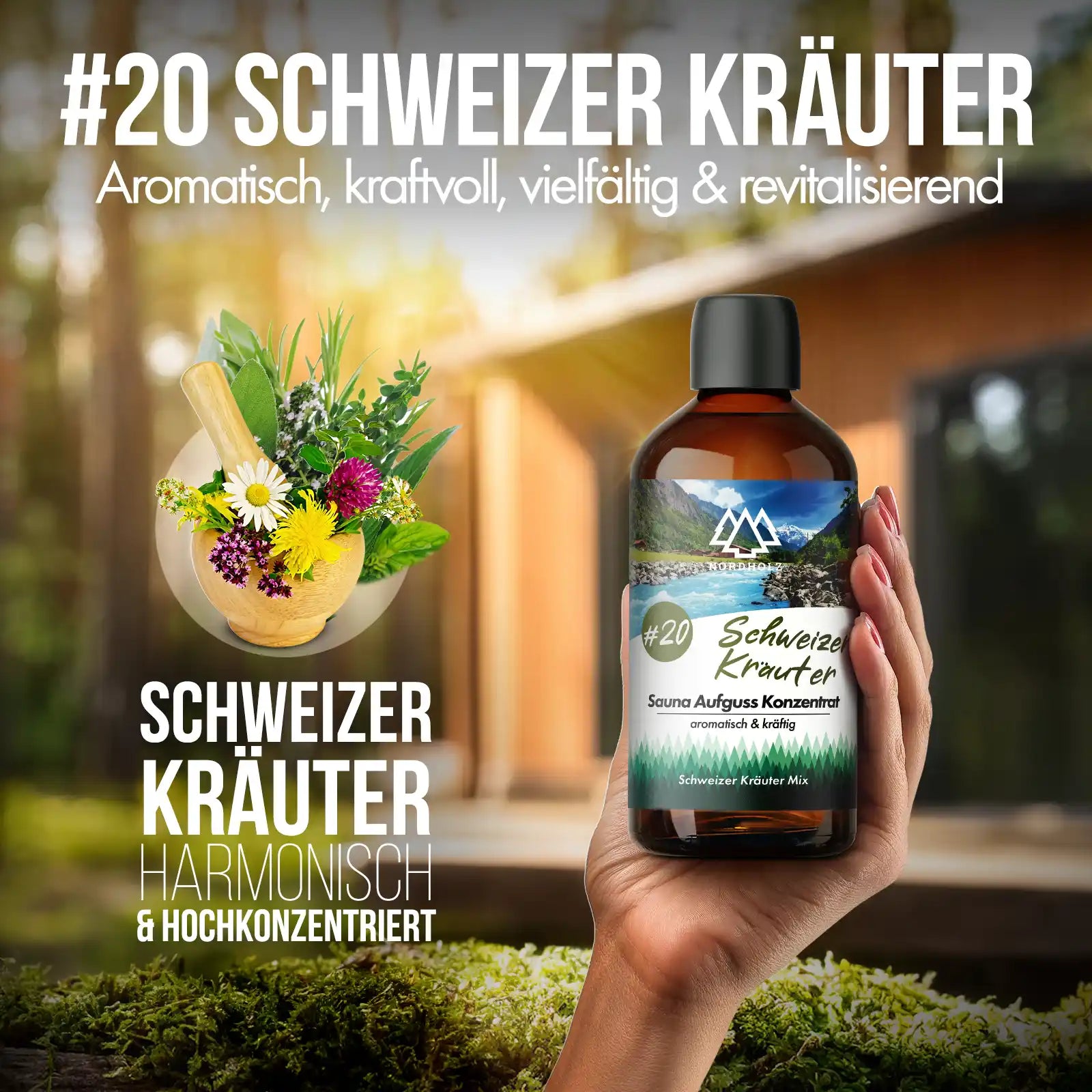 Sauna Aufguss Konzentrat #20 Schweizer Kräuter