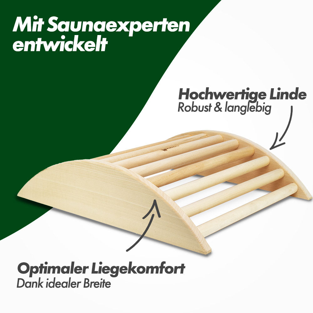 Ergonomische Sauna Beinsütze