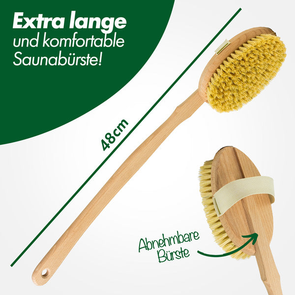 Sauna Bürste extra Lang