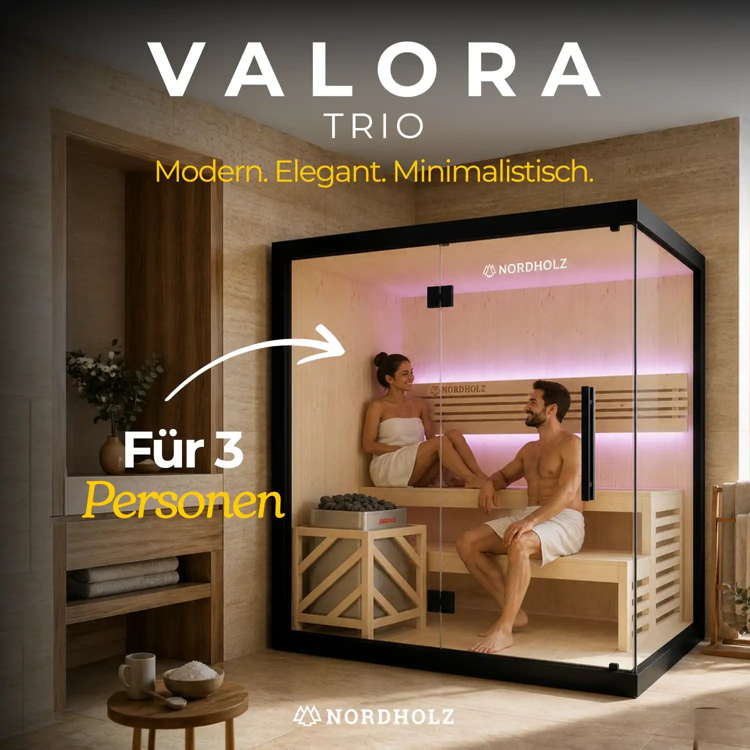 Innensauna "Valora - Trio"