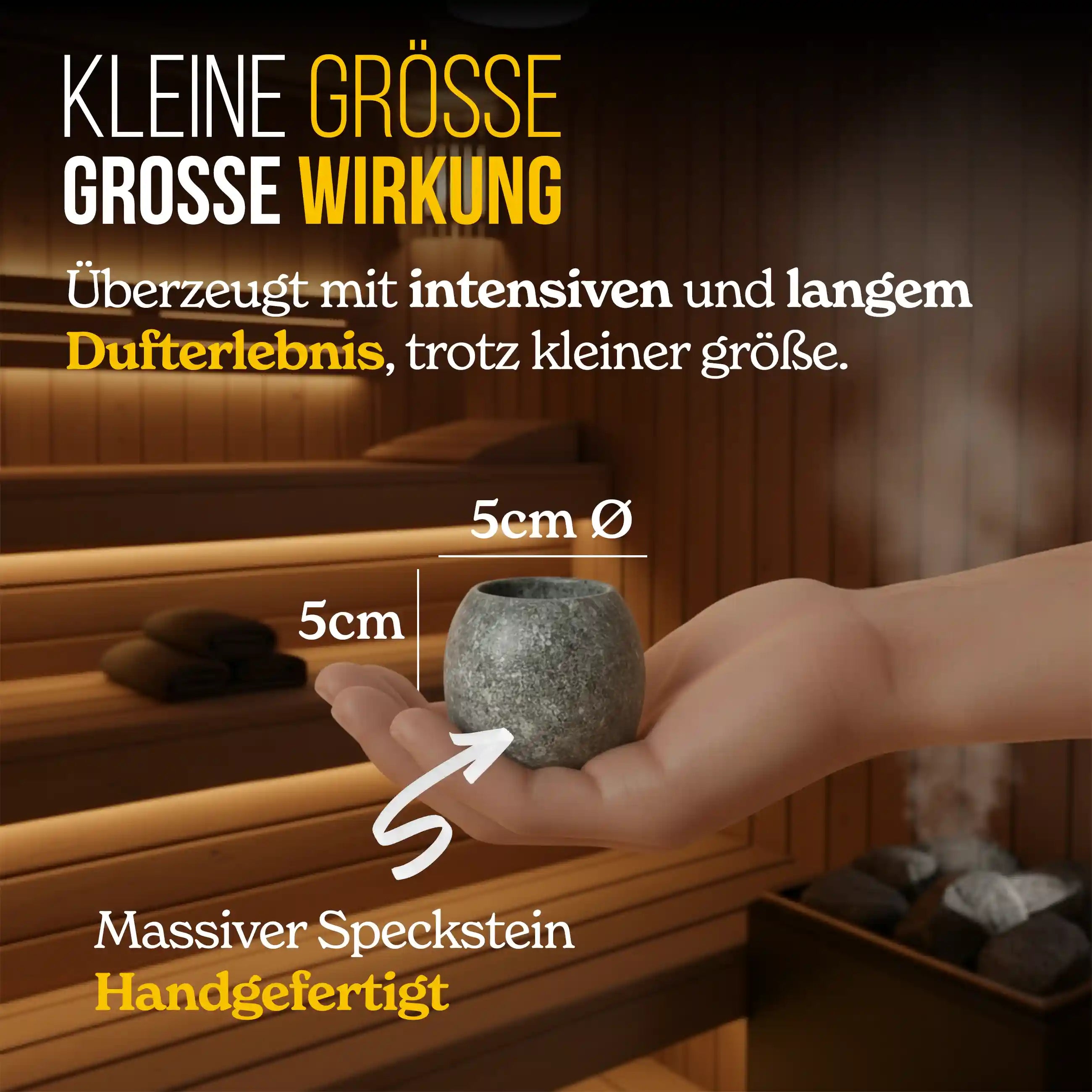 Sauna Aromaschale + Mentholkristalle 100g.