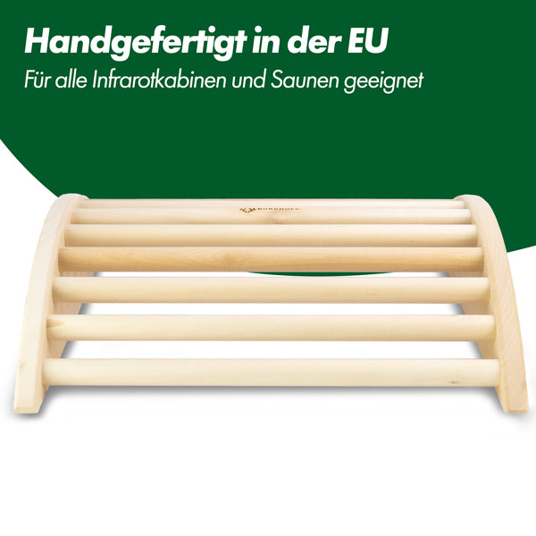 Ergonomische Sauna Beinsütze