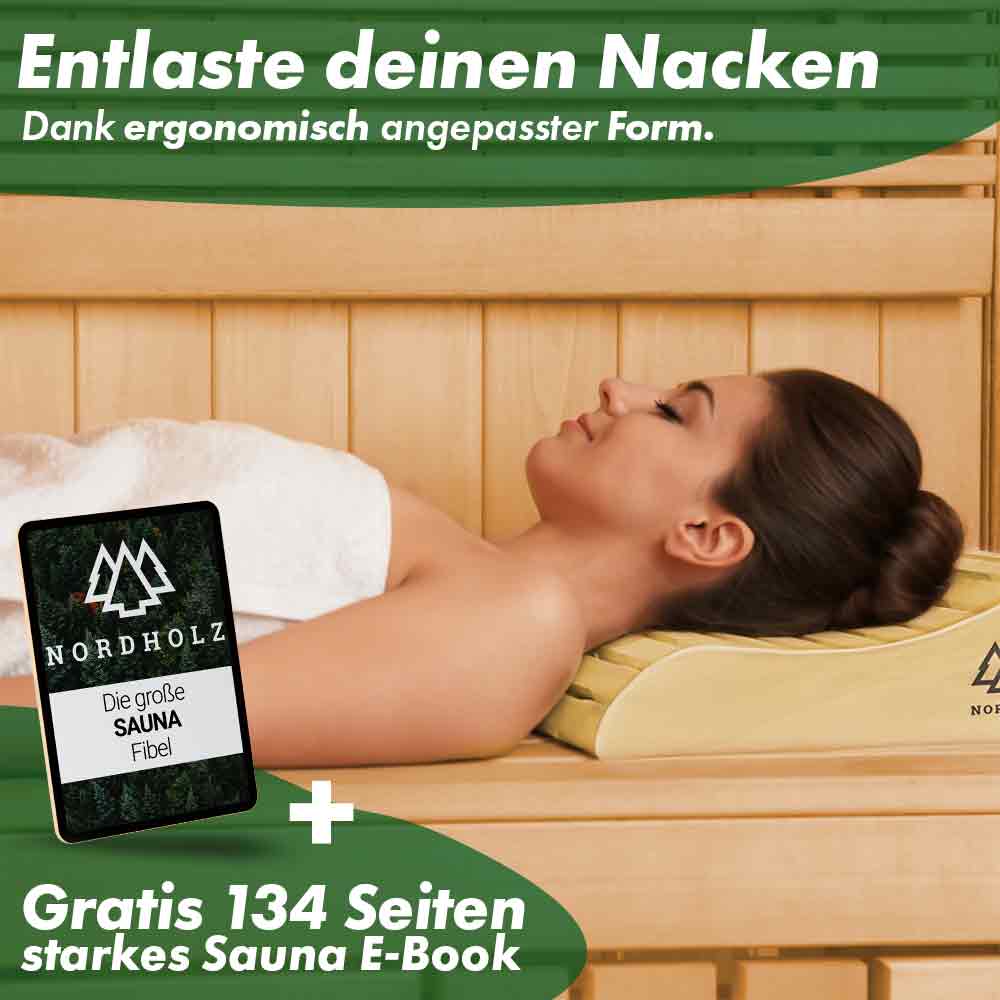 Ergonomische Sauna Kopfstütze