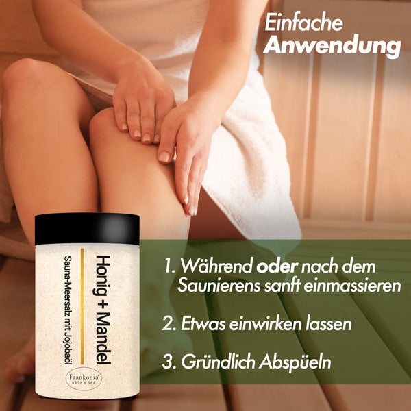 Premium sauna sea salt peeling peppermint