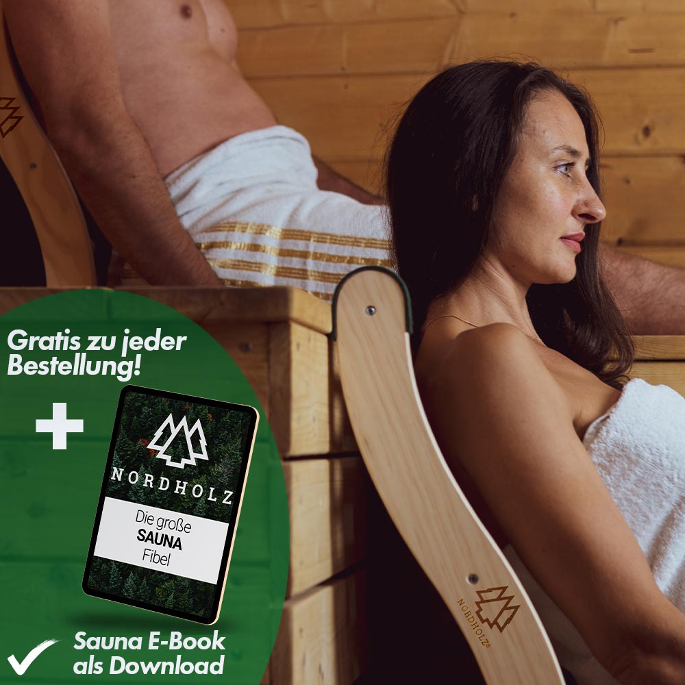 Sauna Kopfstütze + Sauna Rückenlehne 2er Set