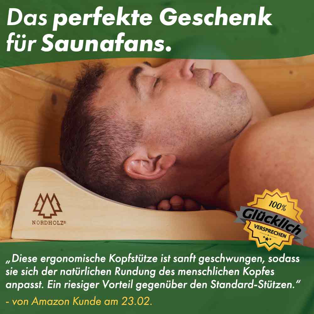 Ergonomische Sauna Kopfstütze