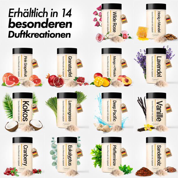 Premium Sauna Meersalz Peeling Granatapfel