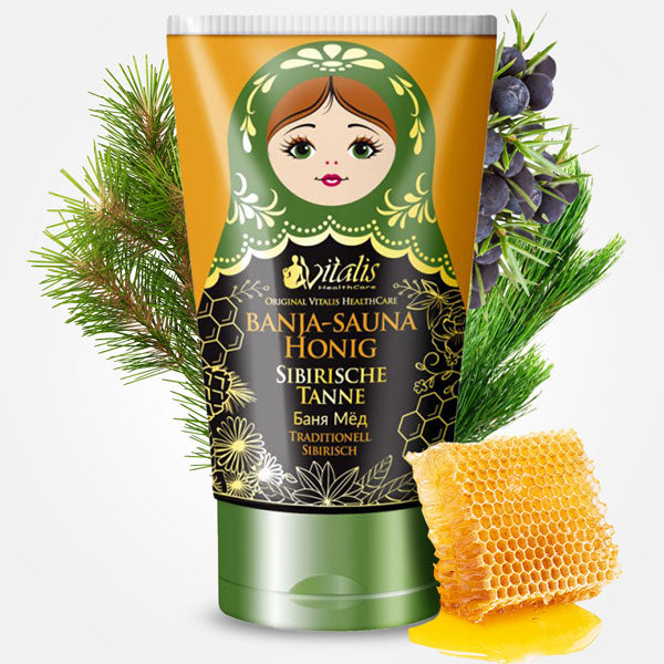 Saunahonig-Creme Peeling "Banja" 4er Bundle