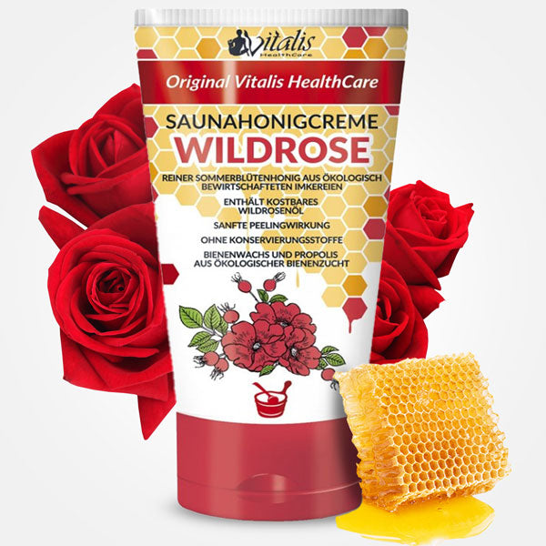 Saunahonig-Creme Peeling "Wildrose"