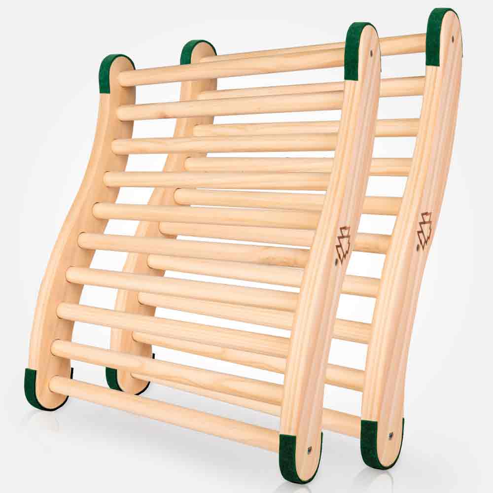 Ergonomic sauna backrest