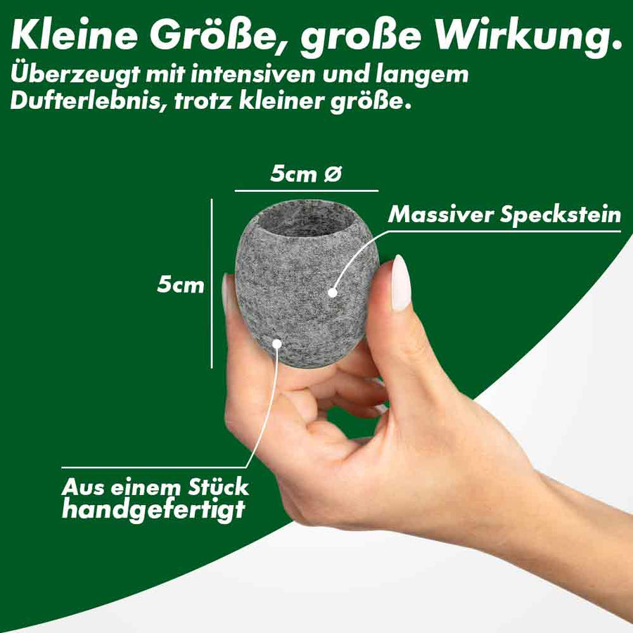 Sauna Aromaschale aus Speckstein