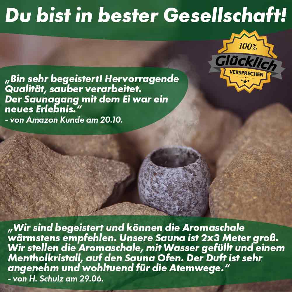 Sauna Aromaschale aus Speckstein