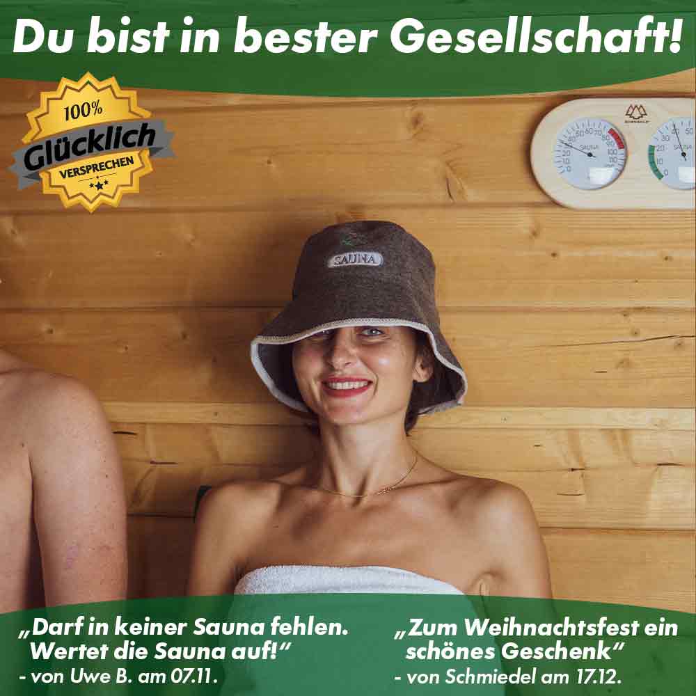 Sauna Thermo-Hygrometer Doppelt 2in1