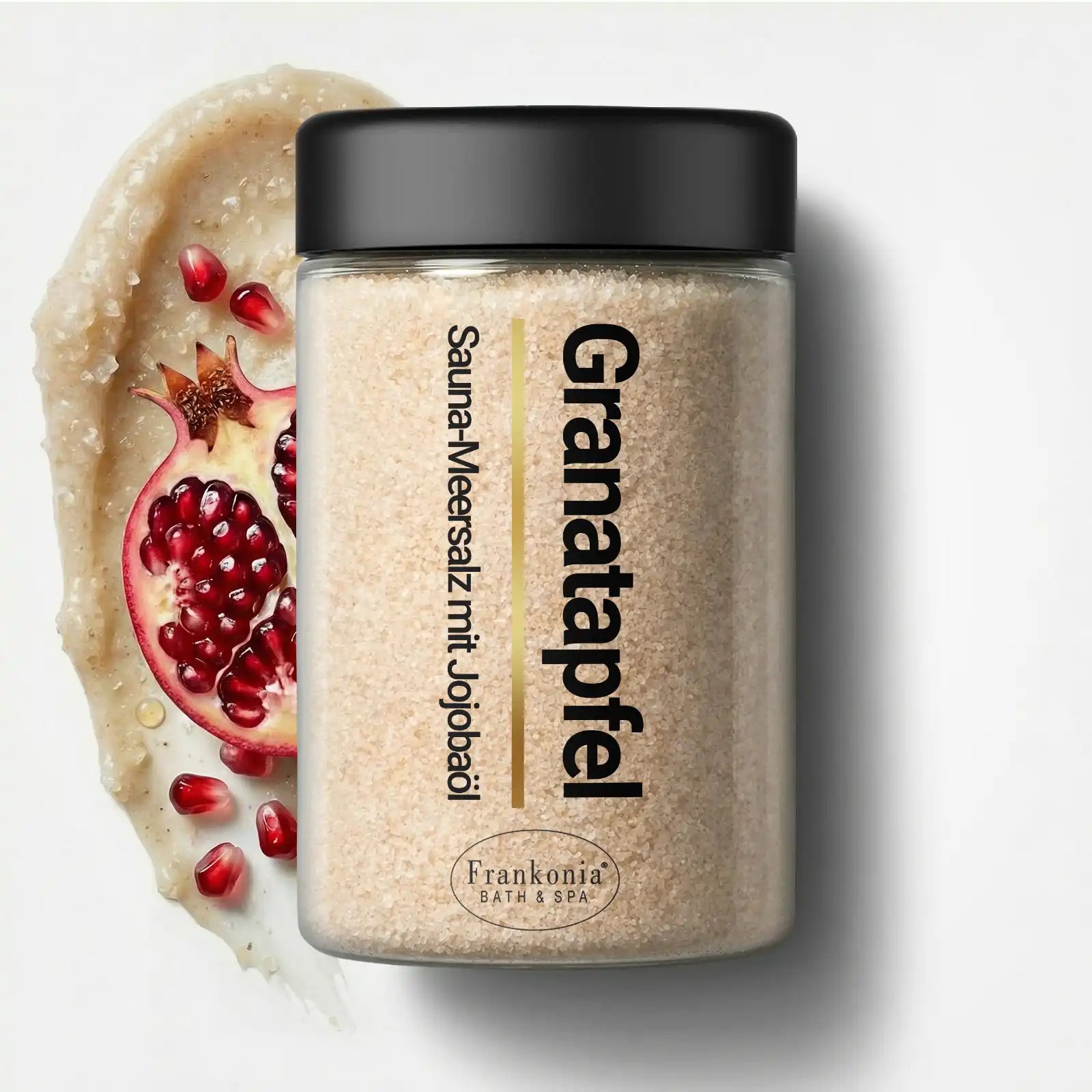Premium Sauna Meersalz Peeling Granatapfel