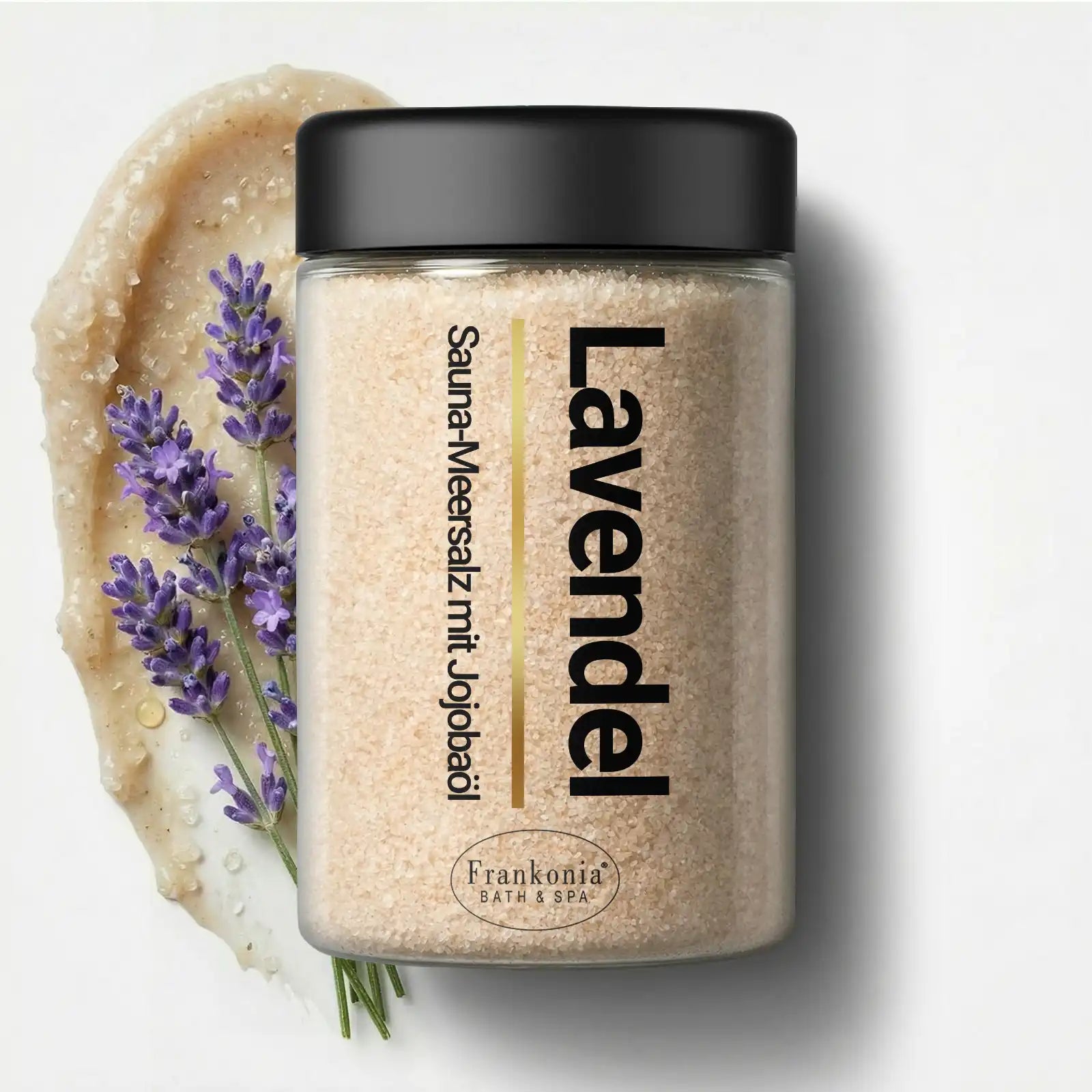 Premium Sauna Meersalz Peeling Lavendel