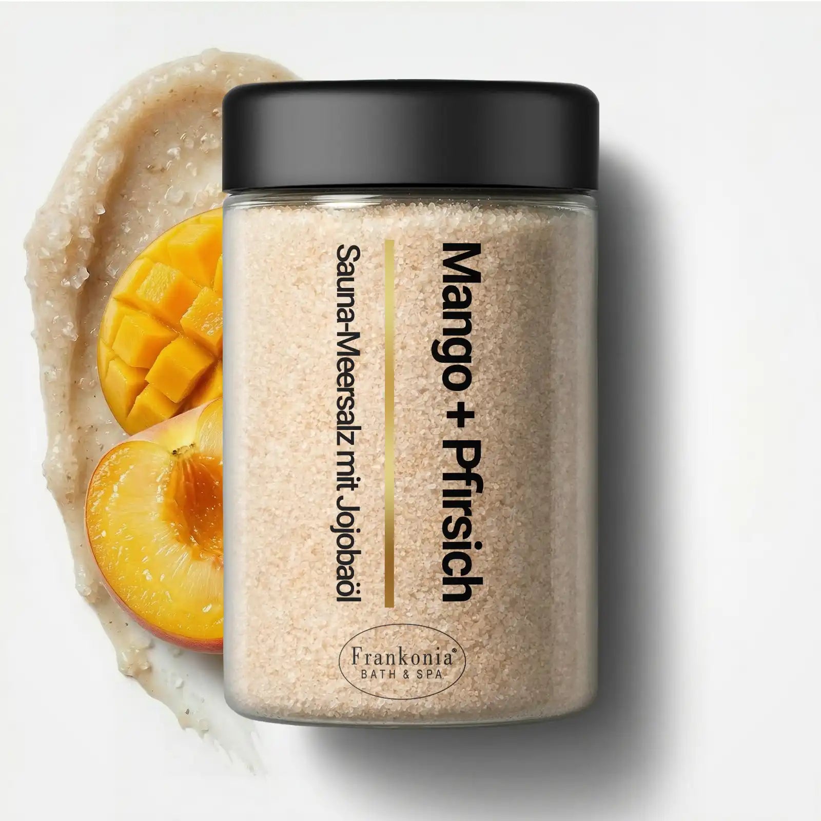 Premium Sauna Meersalz Peeling Mango + Pfirsich
