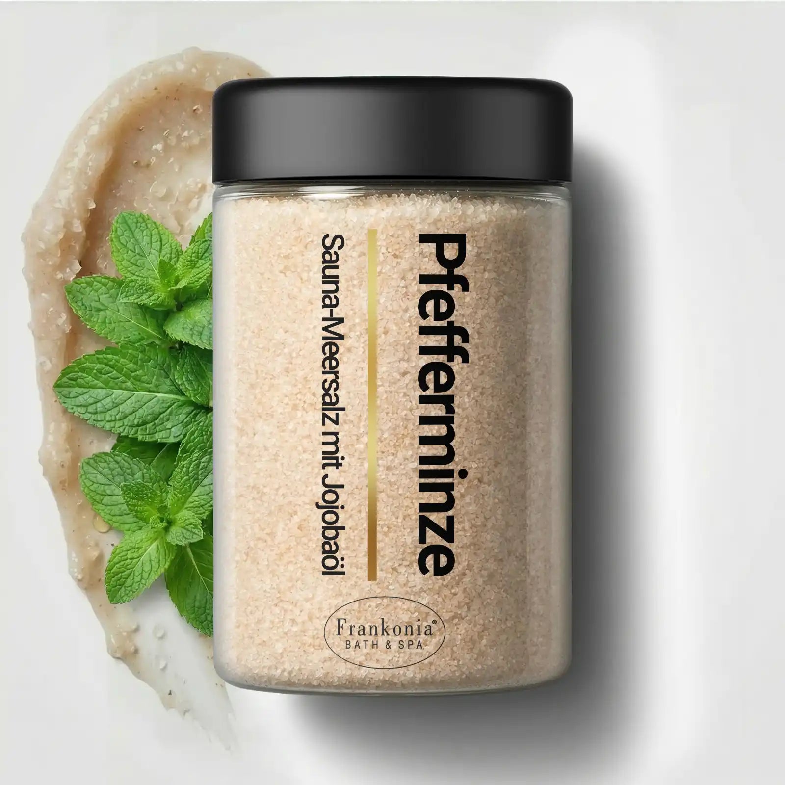 Premium Sauna Meersalz Peeling Pfefferminze
