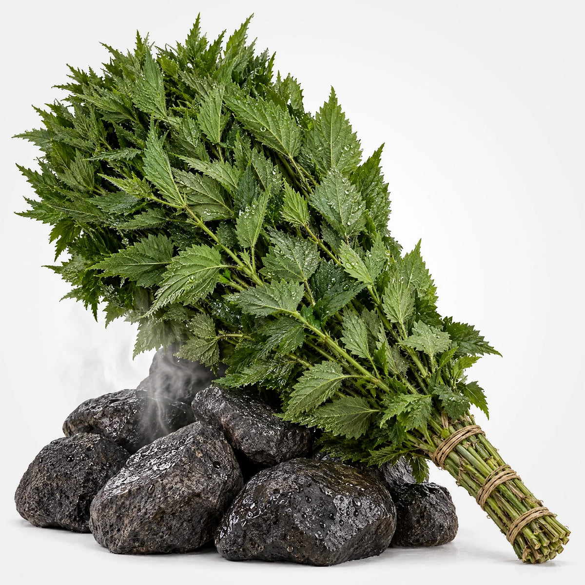 Sauna Wenik Brennessel auf Saunasteinen #Sorte_Brennessel