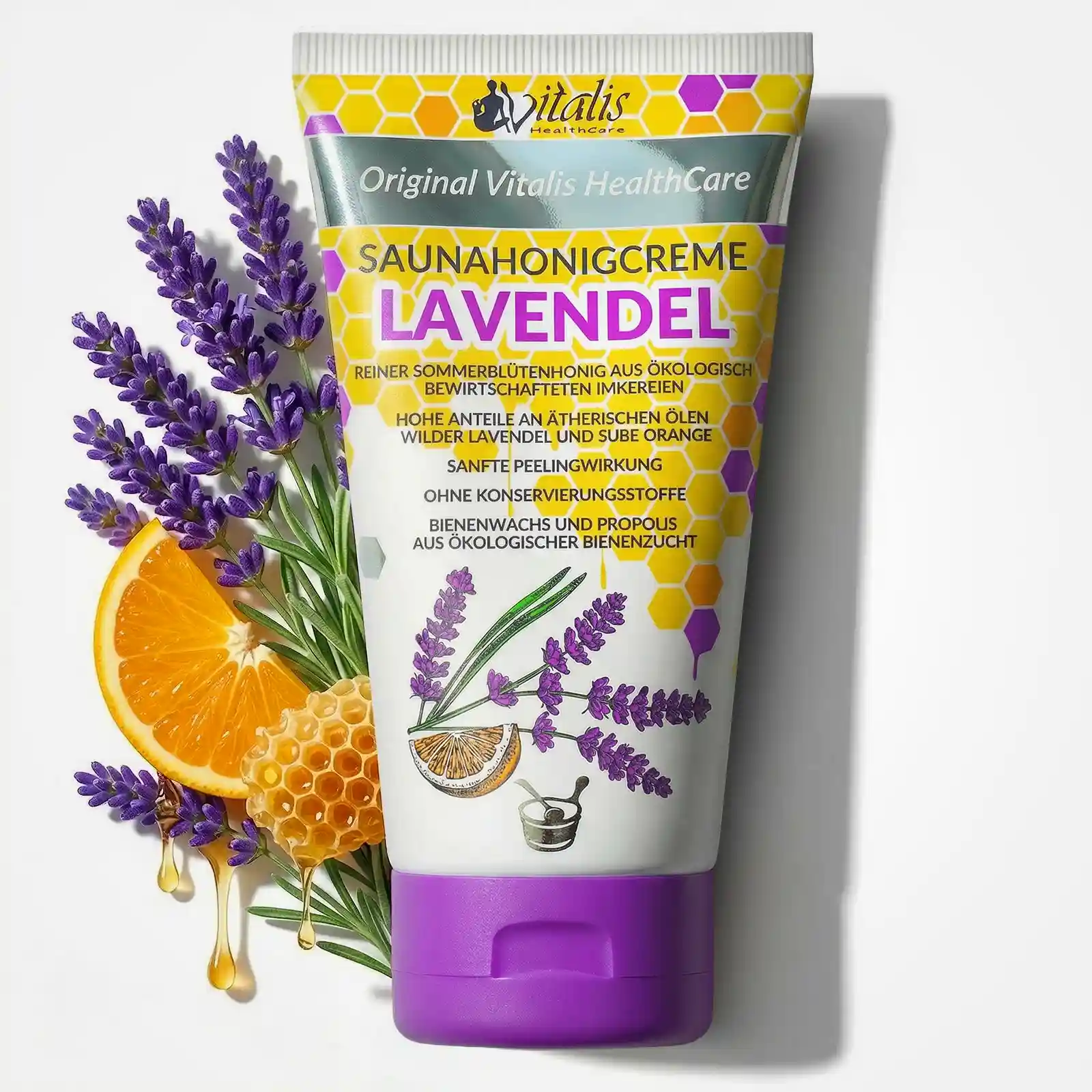 Saunahonig-Creme Peeling "Lavendel"