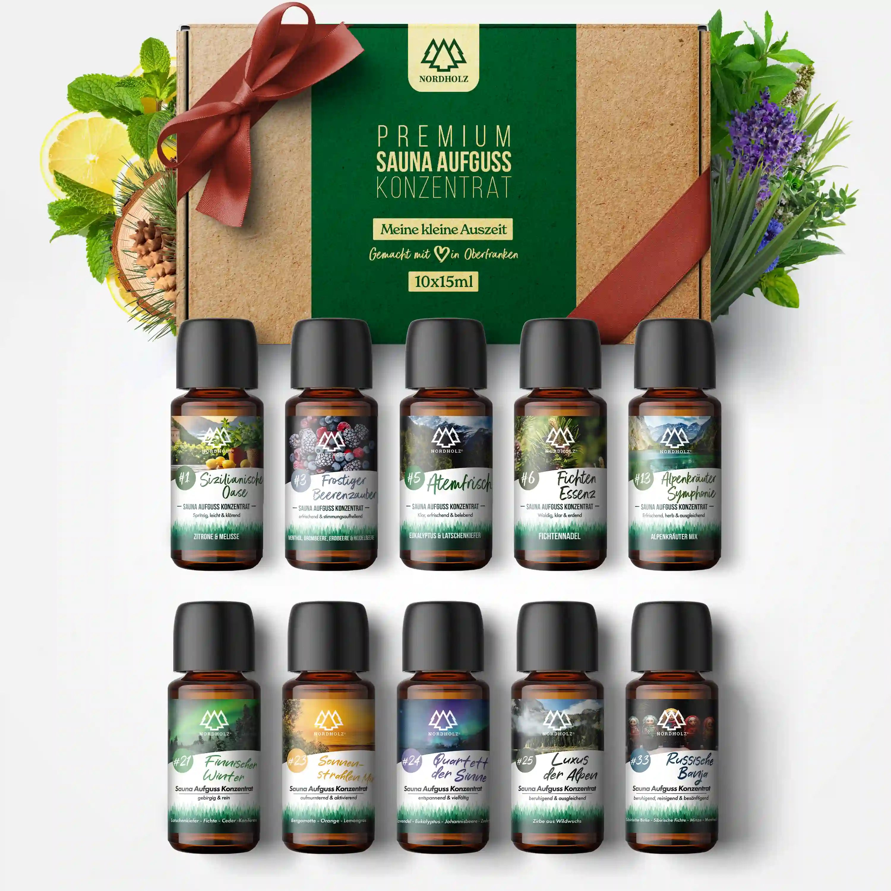 Sauna Aufguss Bestseller Probierbox