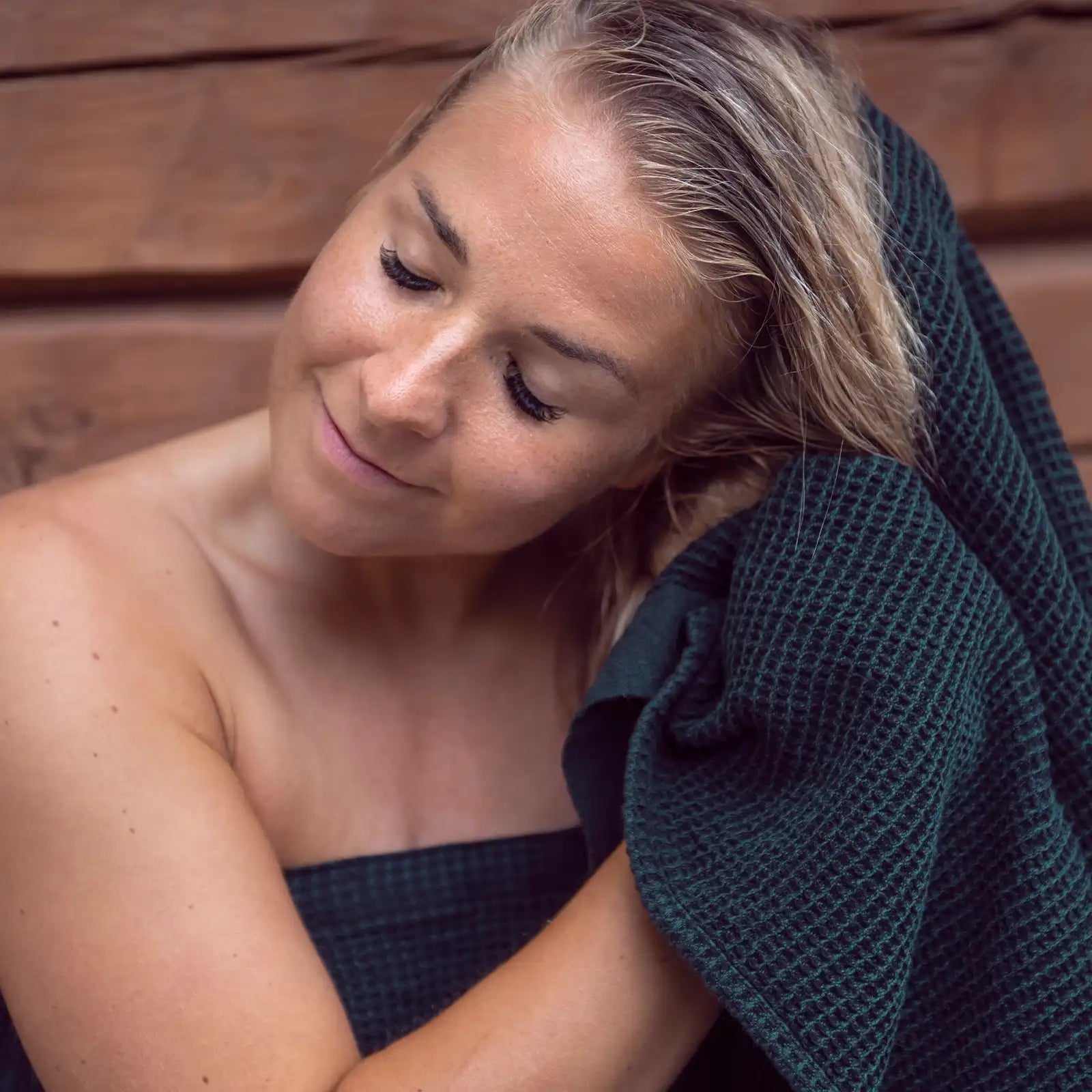 Sauna Handtuch Chambray