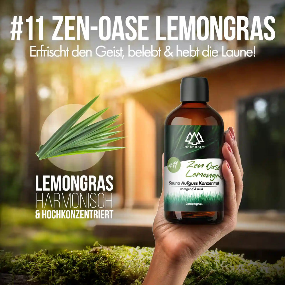 Sauna Aufguss Konzentrat Nr. 11 Zen-Oase Lemongras Nordholz Saunazubehör