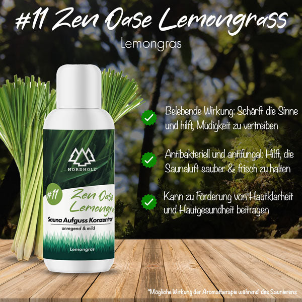 Sauna Aufguss Konzentrat #11 Zen-Oase Lemongras 100ml