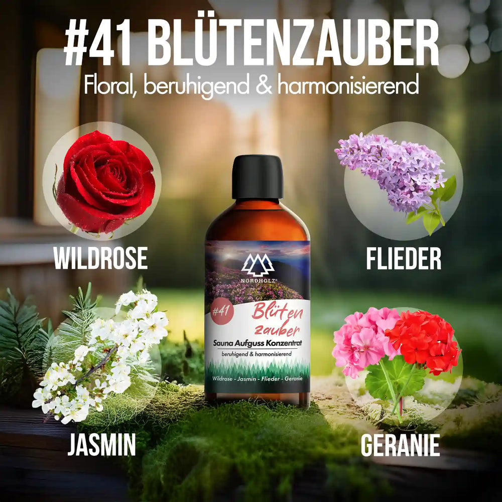 Sauna Aufguss Konzentrat Nr. 41 Blütenzauber Nordholz Saunazubehör