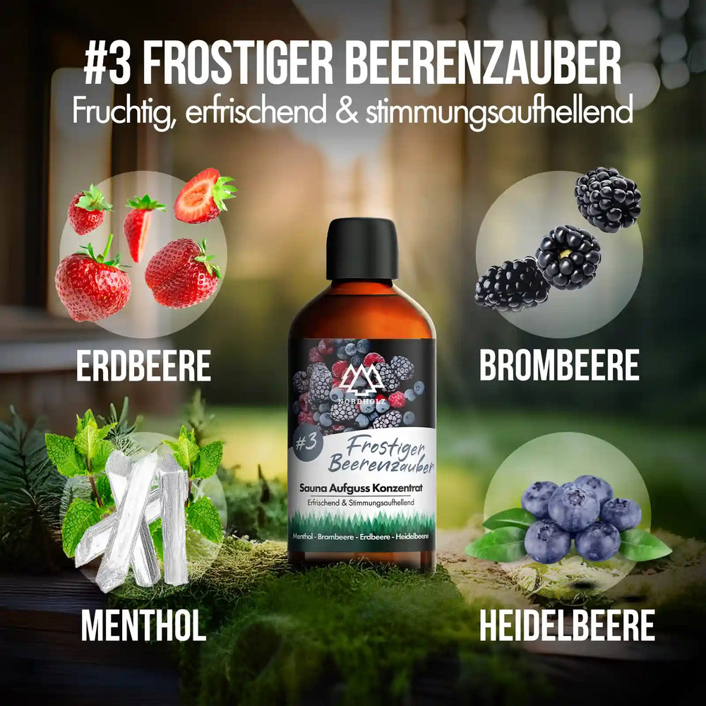 Sauna Aufguss Konzentrat Nr. 3 Frostiger Beerentraum Nordholz Saunazubehör