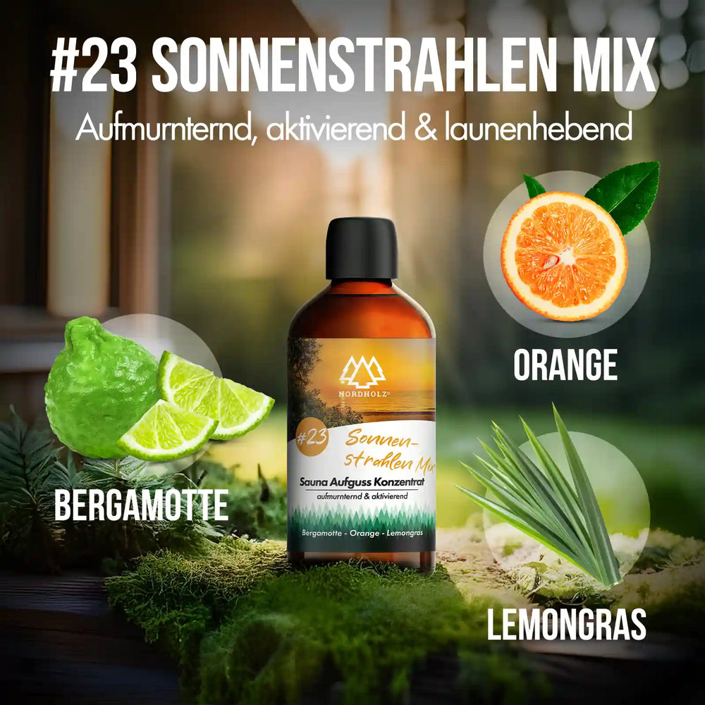 Sauna Aufguss Konzentrat Nr. 23 Sonnenstrahlen-Mix Nordholz Saunazubehör