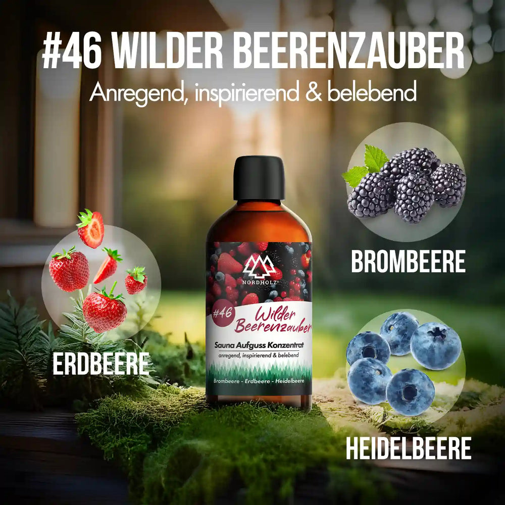 Sauna Aufguss Konzentrat Nr. 46 Wilder Beerenzauber Nordholz Saunazubehör