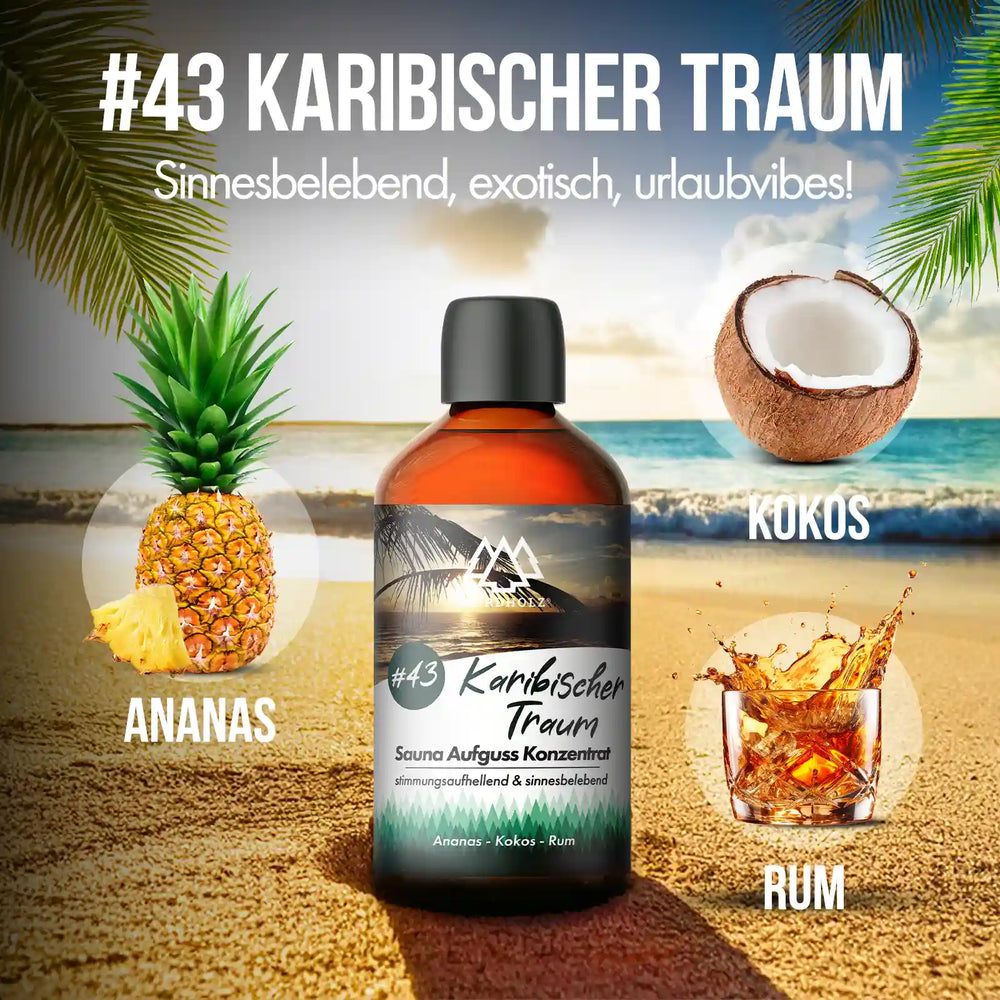 Sauna Aufguss Konzentrat Nr. 43 Karibischer Traum Nordholz Saunazubehör
