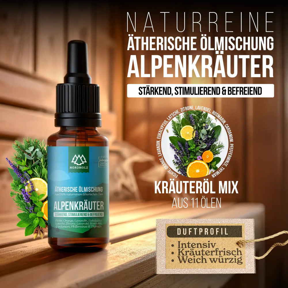 Ätherisches Öl Alpenkräuter Nordholz Saunazubehör