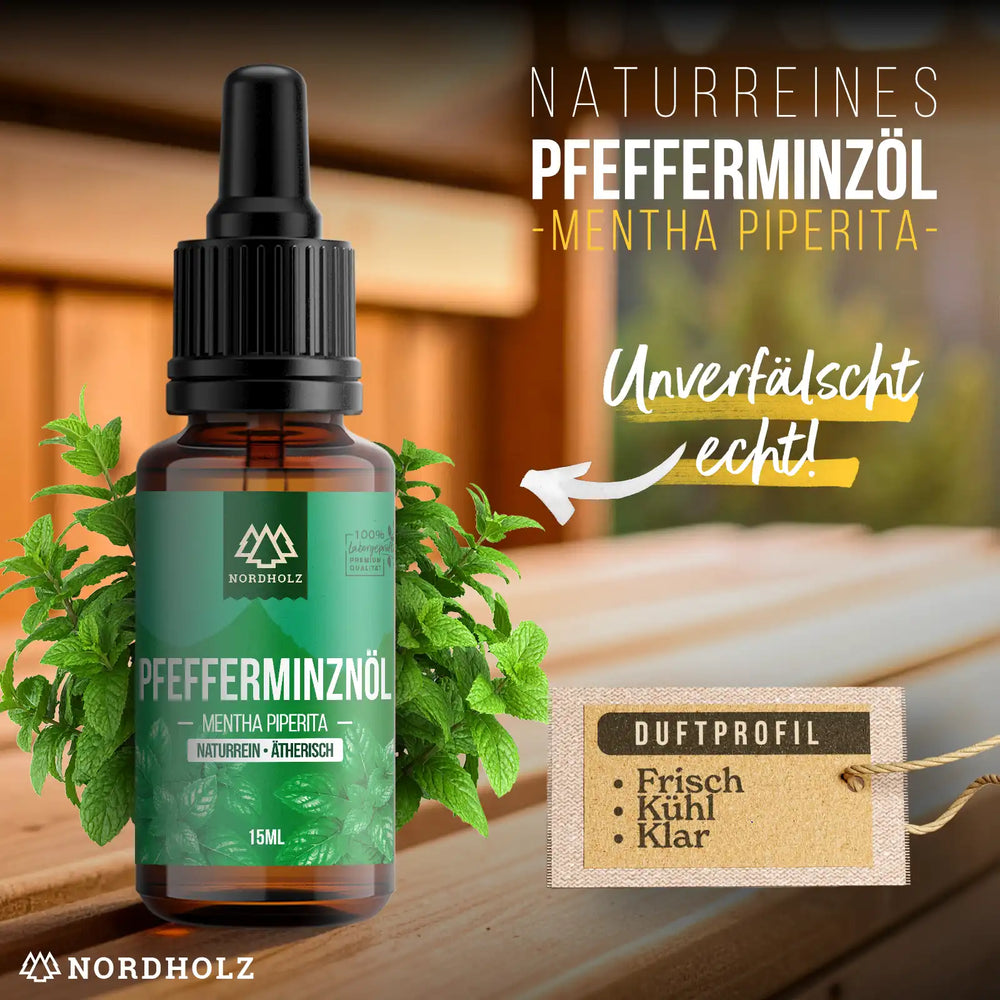 Ätherisches Öl Pfefferminzöl Nordholz Saunazubehör