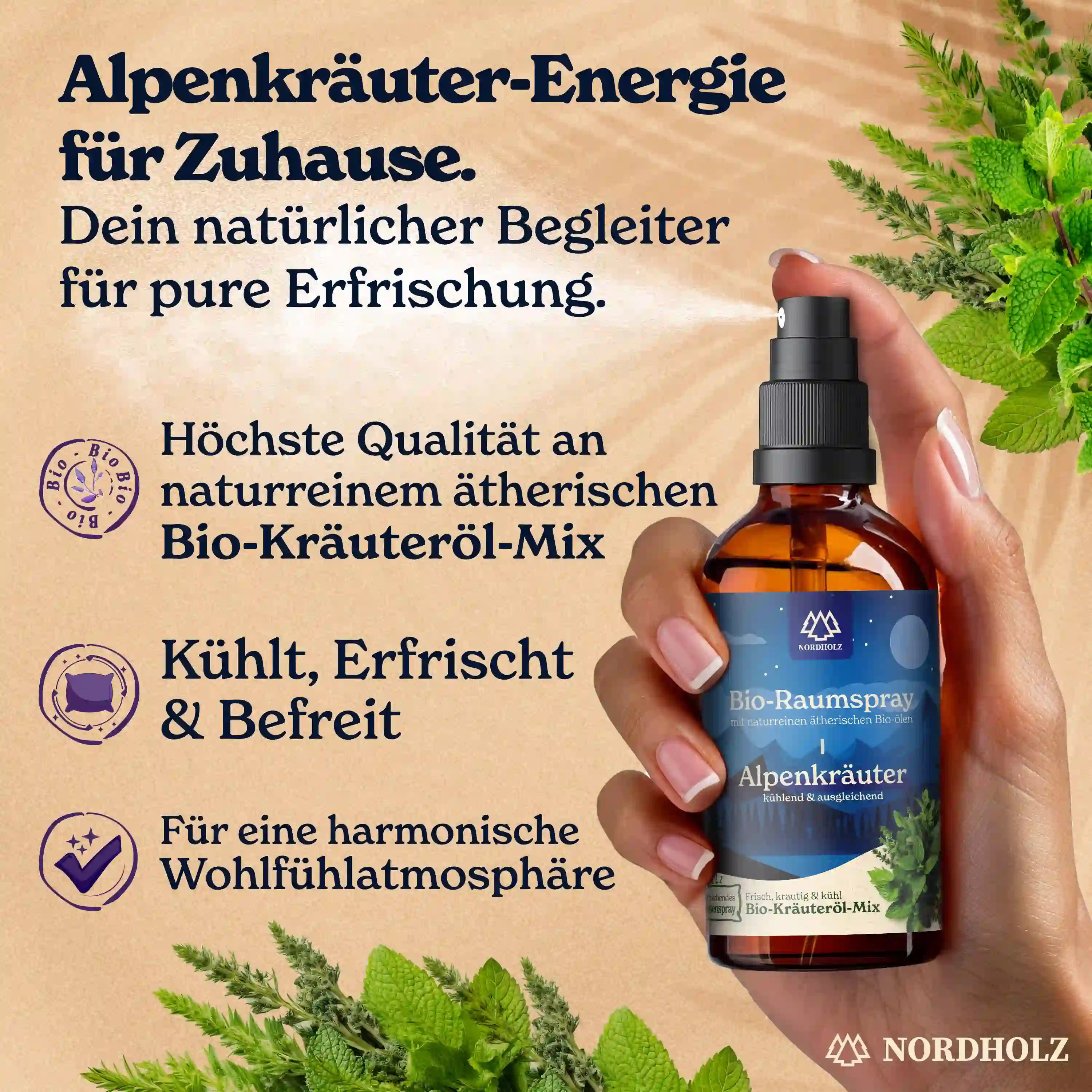 Bio Raumspray - Alpenkräuter